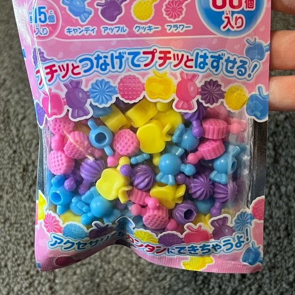 DIY Click-Together No String Beads Plastic Kawaii Make Bracelets Necklaces Japan - Picture 4 of 8